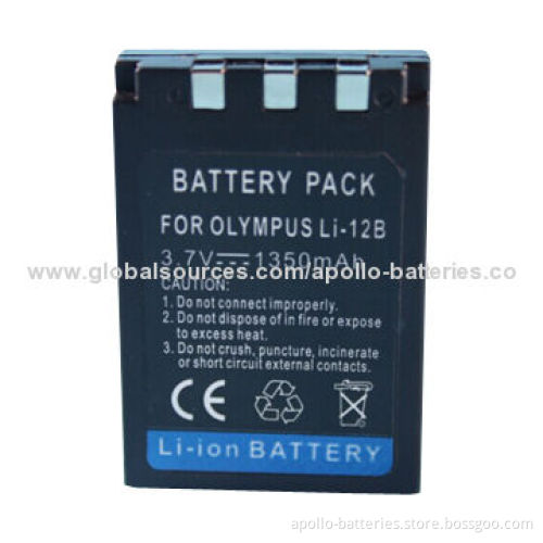 3.7V 1,150mAh Battery for Olympus Li-12B Rechargeable